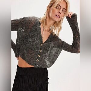 Free People Moon Sky Alpaca Wool Cardigan